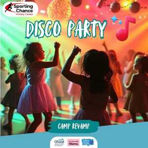Disco Party - Get your groove on..! Lights, bubbles, a party playlist, and dance party competitions! Prepare for ultimate fun!